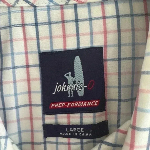 Johnnie O Men’s  Multicolor Plaid Button Down Shirt Size L - Picture 9 of 12